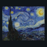 Vincent van Gogh Starry Night GalleryHD Fine Art Poster<br><div class="desc">Vincent van Gogh. Starry Night. c. 1889 Olja på canvas. Konstigt originalmästerverk av berömd Nederländska Post-Impressionististen Vincent van Gogh.</div>