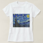 Vincent van Gogh Starry Night GalleryHD Fine Art T Shirt<br><div class="desc">Vincent van Gogh. Starry Night. c. 1889 Olja på canvas. Konstigt originalmästerverk av berömd Nederländska Post-Impressionististen Vincent van Gogh.</div>