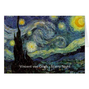 Vincent van Gogh - Starry Night Hälsningskort