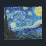 Vincent Van Gogh Starry Night Himlar Fleece Blanke<br><div class="desc">Denna tidlösa flagrattfilt är inte bara vacker att titta på, denna konstnärliga Van Gogh-filt är också oerhört mångsidig. Backa dig i den här mysiga och snyggt blå flaggan i nattfilten nu! Vincent Van Gogh:s konstprodukter av hög kvalitet finns också på min butik => zazzle.com/store/famous_art_paradise Hämta din uppsättning konstnärliga hemdécor nu!...</div>
