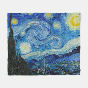 Vincent Van Gogh Starry Night Himlar Fleece Blanke