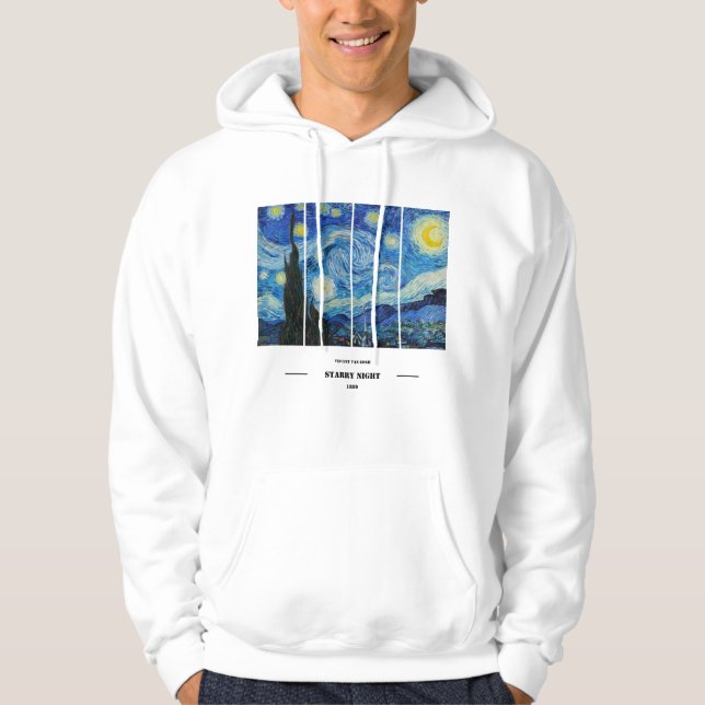Vincent Van Gogh Starry Night Hoodie (Framsida)