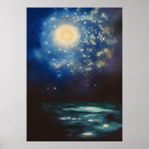 Vincent Van Gogh Starry Night i oceanen
