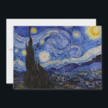 Vincent Van Gogh - Starry night Inbjudningar<br><div class="desc">Stjärnnatten/La unit etoilee - Vincent Van Gogh 1889</div>