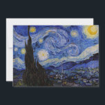 Vincent Van Gogh - Starry night Inbjudningar<br><div class="desc">Stjärnnatten/La unit etoilee - Vincent Van Gogh 1889</div>