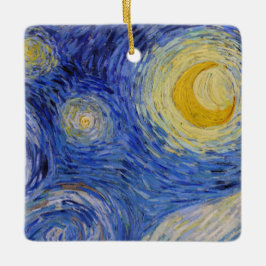 Vincent Van Gogh - Starry night Julgransprydnad Keramik
