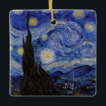 Vincent Van Gogh - Starry night Julgransprydnad Keramik<br><div class="desc">Stjärnnatten/La unit etoilee - Vincent Van Gogh 1889</div>