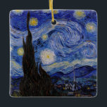 Vincent Van Gogh - Starry night Julgransprydnad Keramik<br><div class="desc">Stjärnnatten/La unit etoilee - Vincent Van Gogh 1889</div>