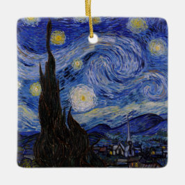 Vincent Van Gogh - Starry night Julgransprydnad Keramik