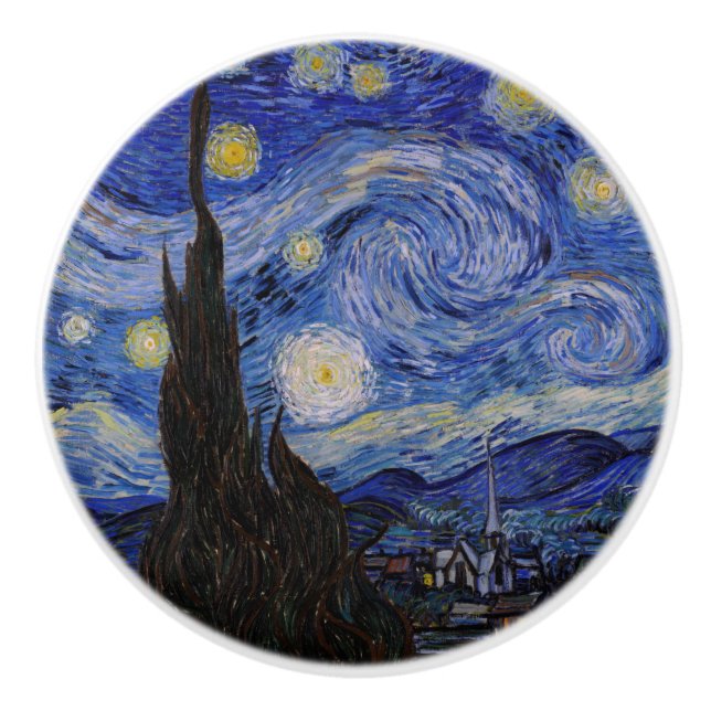 Vincent Van Gogh - Starry night Knopp (Framsidan)