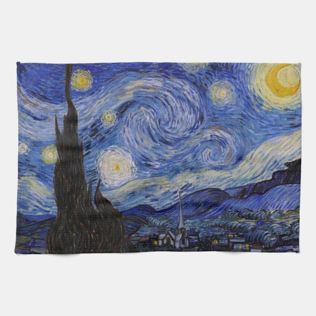 Vincent Van Gogh - Starry night Kökshandduk (Horisontell)