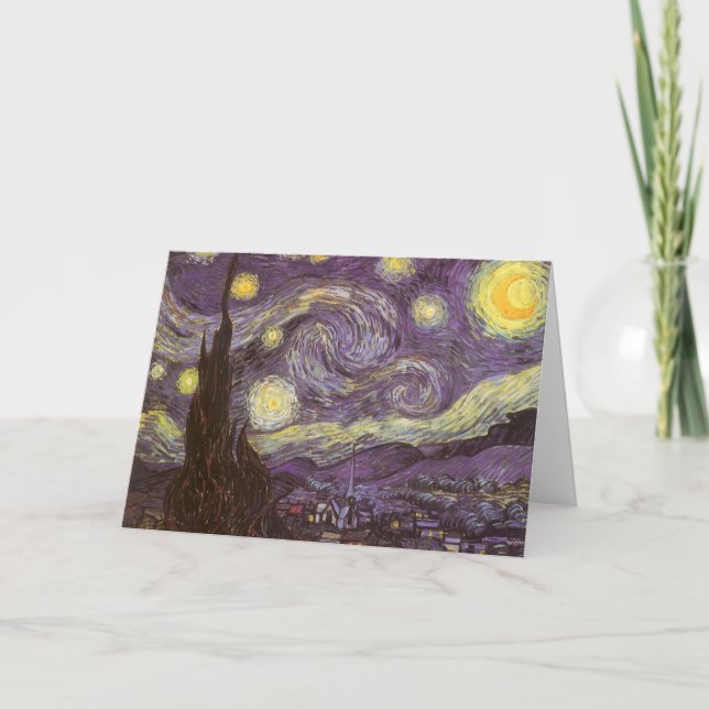 Vincent van Gogh - Starry Night Kort (Framsida)