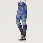 Vincent Van Gogh - Starry night Leggings<br><div class="desc">Stjärnnatten/La unit etoilee - Vincent Van Gogh 1889</div>