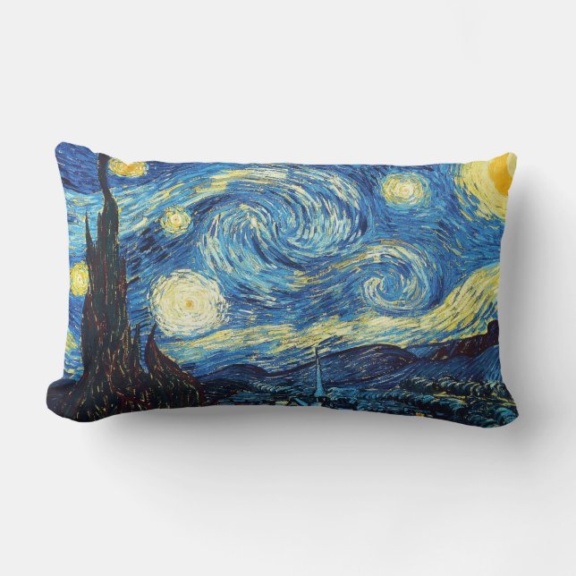 Vincent van Gogh-Starry night Lumbarkudde (Framsida)