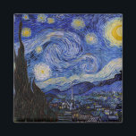 Vincent Van Gogh - Starry night Magnet<br><div class="desc">Stjärnnatten/La unit etoilee - Vincent Van Gogh 1889</div>