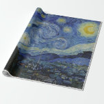 Vincent Van Gogh Starry Night-mästerverk Presentpapper<br><div class="desc">Vincent Van Gogh Starry Night mästerverk Wrapping papper. Gör en underbar födelsedagspresent eller Julklapp. För henne eller för honom. En av de mest älskade imponerande målningarna av hela tiden. Köp den här mugg för kontoret eller hemmet. Köp den här inslagningen papper för fars dag-presenten. Välj storleka stil och färg i...</div>