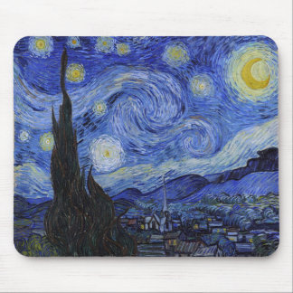 Vincent Van Gogh "Starry Night" Mousepad Musmatta