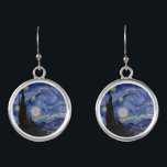 Vincent Van Gogh - Starry night Örhängen<br><div class="desc">Stjärnnatten/La unit etoilee - Vincent Van Gogh 1889</div>