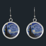 Vincent Van Gogh - Starry night Örhängen<br><div class="desc">Stjärnnatten/La unit etoilee - Vincent Van Gogh 1889</div>
