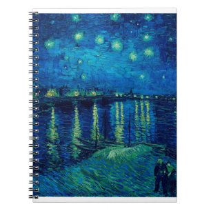 Vincent Van Gogh - Starry Night över Rhone Anteckningsbok