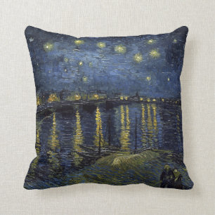 Vincent van Gogh Starry Night över Rhone Kudde