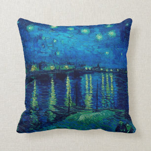 Vincent Van Gogh - Starry Night över Rhone Kudde