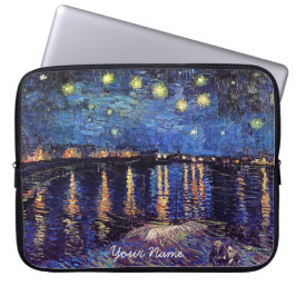 Vincent van Gogh, Starry Night över Rhone Laptop Sleeve