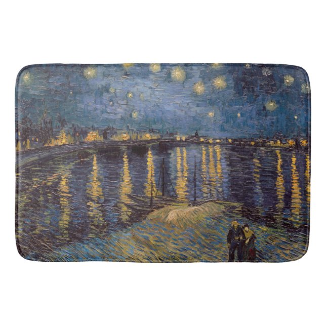 Vincent Van Gogh Starry Night over Rhone River Badrumsmatta (Framsidan)