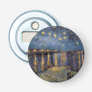 Vincent Van Gogh Starry Night over Rhone River Flasköppnare