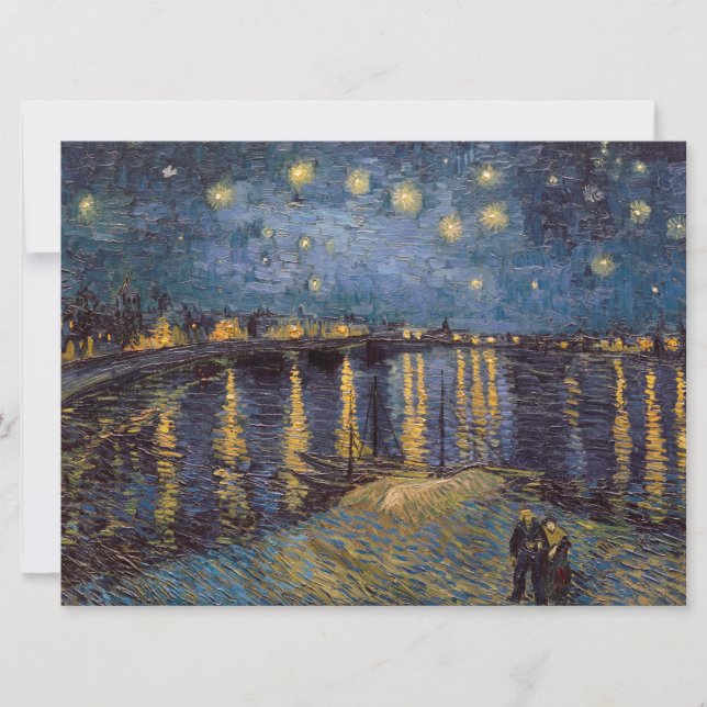 Vincent Van Gogh Starry Night over Rhone River Julkort (Framsida)