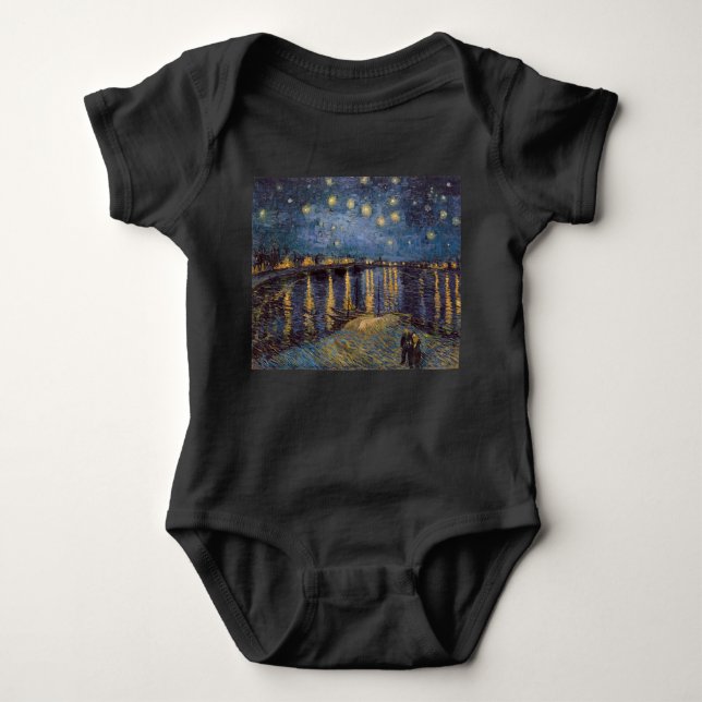 Vincent Van Gogh Starry Night over Rhone River T Shirt (Framsida)