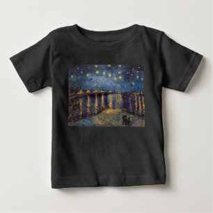 Vincent Van Gogh Starry Night over Rhone River T Shirt
