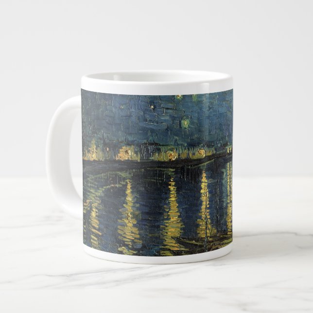 Vincent van Gogh | Starry Night Over the Rhone Jumbo Mugg (Framsida vänster)