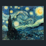 Vincent Van Gogh - Starry Night Poster<br><div class="desc">Vincent Willem van Gogh (den 30 mars 1853-29 juli 1890) var en nederländsk pressionistisk målare vars arbete hade ett långtgående inflytande på 1900-talets konst för dess levande färg och känslomässiga inverkan. Han led av oro och allt oftare av psykisk sjukdom under hela sitt liv och dog i stort sett okänd...</div>