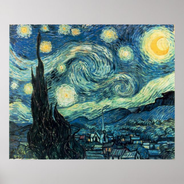 Vincent Van Gogh - Starry Night Poster (Framsidan)