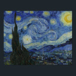 Vincent van Gogh - Starry Night Poster<br><div class="desc">Vincent van Gogh - Starry Night - 1889 - oljemålning</div>
