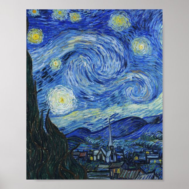Vincent Van Gogh - Starry Night Poster (Framsidan)