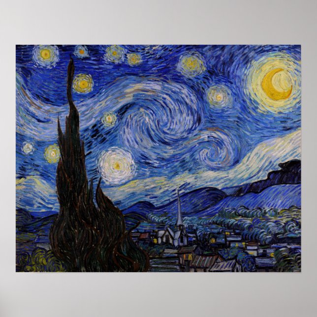 Vincent Van Gogh - Starry night Poster (Framsidan)
