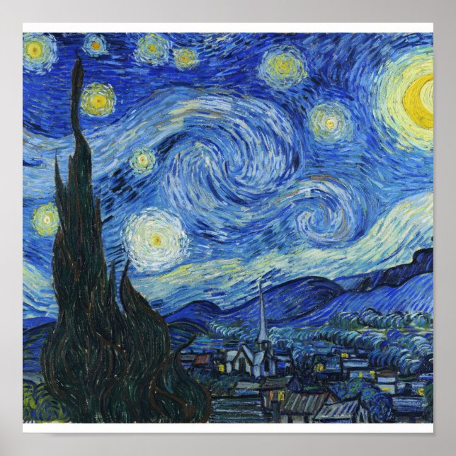 Vincent Van Gogh - Starry Night Poster (Framsidan)