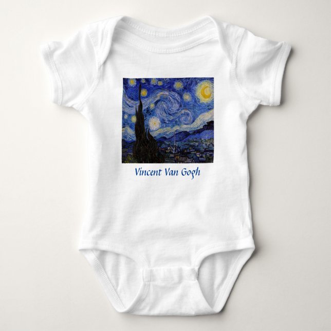 Vincent Van Gogh - Starry night T Shirt (Framsida)
