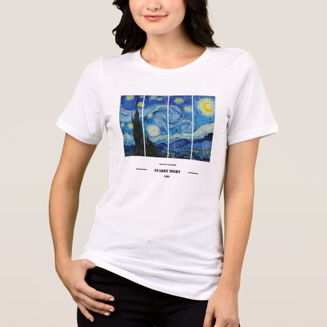 Vincent Van Gogh Starry Night T-Shirt (Framsida)