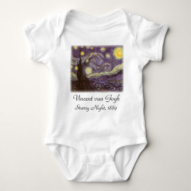 Vincent van Gogh - Starry Night Tee (Framsida)