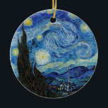 Vincent Van Gogh Starry Night Vintage Fine Art<br><div class="desc">Vincent Van Gogh Starry Night Vintage Fine Art Ornament</div>
