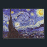 Vincent Van Gogh Starry Night Vintage Fine Art<br><div class="desc">Vincent van Gogh Starry Night Fine Art Painting Starry Night är en målning av den nederländske postimponerande konstnären Vincent van Gogh. Den blå natten i himlar är fylld med roliga moln, stjärnor och ett ljust halvmånsfärande måne. Starry Natt är den enda nokturn i serien av vyer från hans sovrumsfönster. Rörelse:...</div>