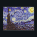 Vincent Van Gogh Starry Night Vintage Fine Art<br><div class="desc">Vincent van Gogh Starry Night Fine Art Painting Starry Night är en målning av den nederländske postimponerande konstnären Vincent van Gogh. Den blå natten i himlar är fylld med roliga moln, stjärnor och ett ljust halvmånsfärande måne. Starry Natt är den enda nokturn i serien av vyer från hans sovrumsfönster. Rörelse:...</div>