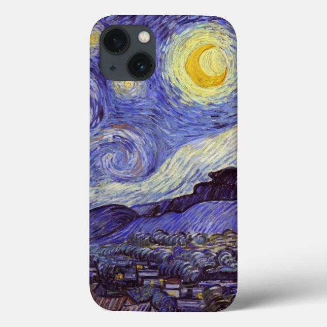 Vincent Van Gogh Starry Night Vintage Fine Art (Baksida)