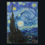 Vincent Van Gogh Starry Night Vintage Fine Art Anteckningsbok<br><div class="desc">Vincent Van Gogh Starry Night Vintage Fine Art Notebook</div>