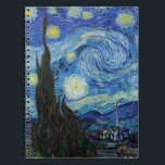 Vincent Van Gogh Starry Night Vintage Fine Art Anteckningsbok<br><div class="desc">Vincent Van Gogh Starry Night Vintage Fine Art Notebook</div>