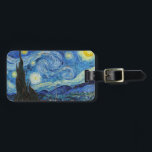 Vincent Van Gogh Starry Night Vintage Fine Art Bagagebricka<br><div class="desc">Vincent Van Gogh Starry Night Vintage Fine Art Luggage Tag</div>