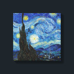 Vincent Van Gogh Starry Night Vintage Fine Art Canvastryck<br><div class="desc">Vincent Van Gogh Starry Night Vintage Fine Art Kanvastryck</div>